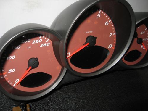 Porsche Boxster Bespoke Red Dials