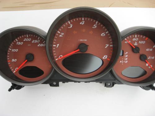 Porsche Boxster Custom Red Dials